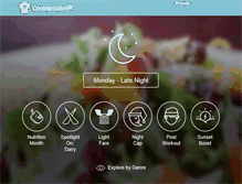 Tablet Screenshot of cookspiration.com